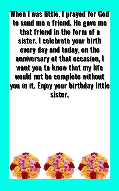 free sister birthday cards